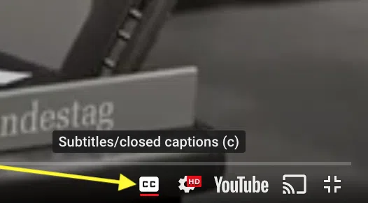 CC captions