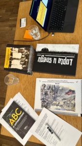 Terraforming at the workshop in Vienna, teaching material