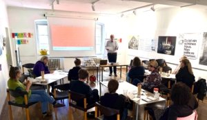 Miško Stanišić at the workshop in Vienna